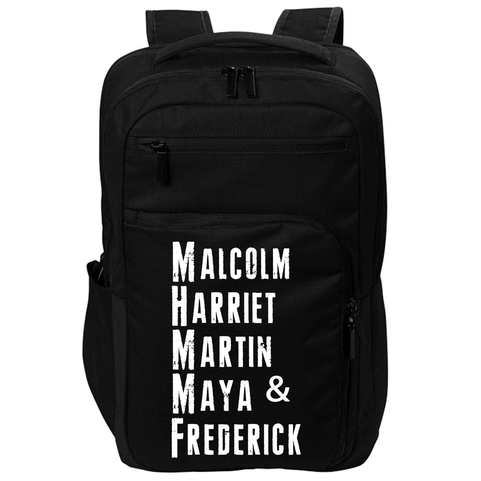 Black History Malcolm Harriet Martin Maya & Frederick  Impact Tech Backpack