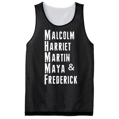 Black History Malcolm Harriet Martin Maya & Frederick  Mesh Reversible Basketball Jersey Tank