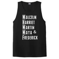 Black History Malcolm Harriet Martin Maya & Frederick  PosiCharge Competitor Tank