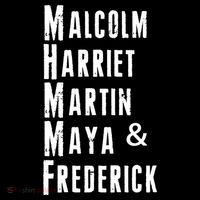 Black History Malcolm Harriet Martin Maya & Frederick  Women's V-Neck T-Shirt
