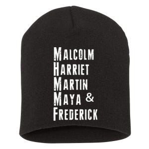 Black History Malcolm Harriet Martin Maya & Frederick  Short Acrylic Beanie