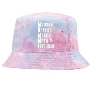 Black History Malcolm Harriet Martin Maya & Frederick  Tie-Dyed Bucket Hat