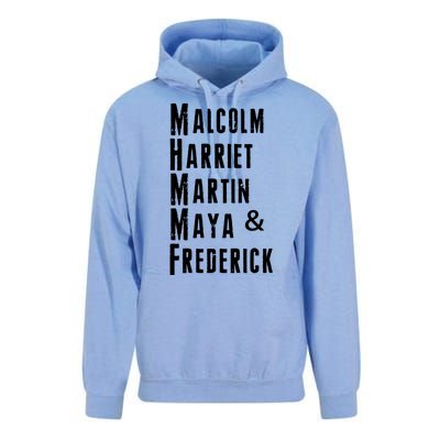 Black History Malcolm Harriet Martin Maya & Frederick  Unisex Surf Hoodie