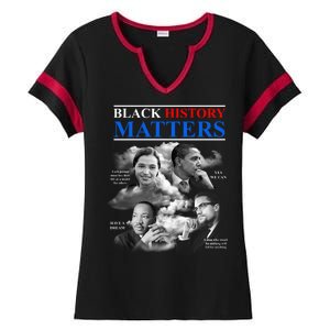 Black History Matters Ladies Halftime Notch Neck Tee