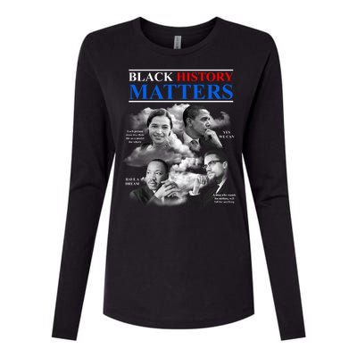 Black History Matters Womens Cotton Relaxed Long Sleeve T-Shirt