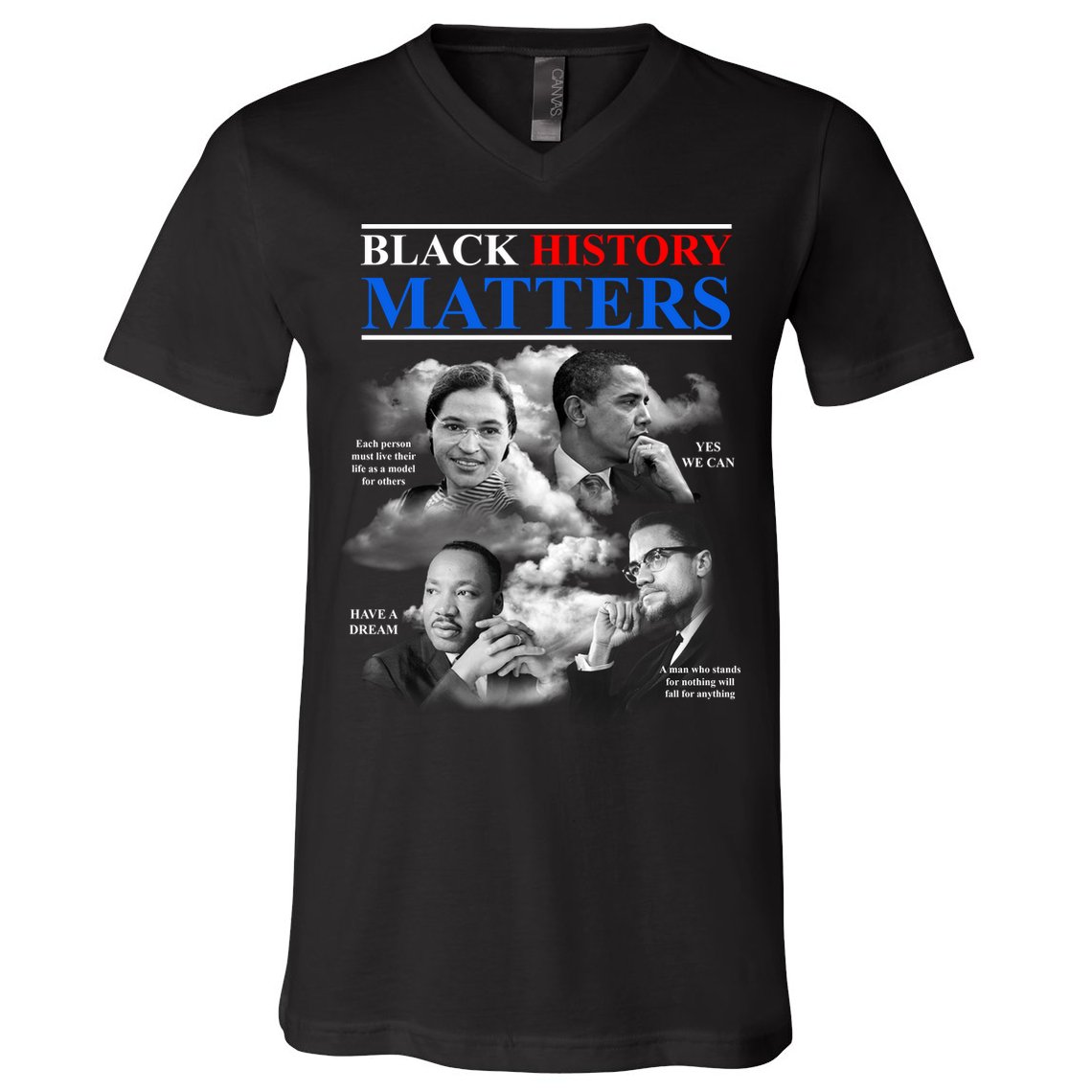 Black History Matters V-Neck T-Shirt