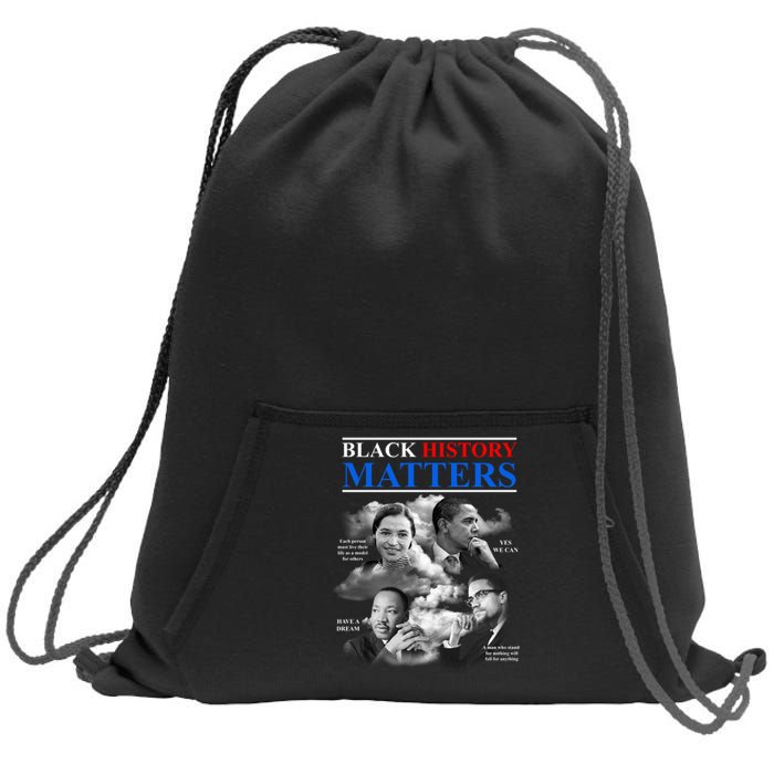 Black History Matters Sweatshirt Cinch Pack Bag