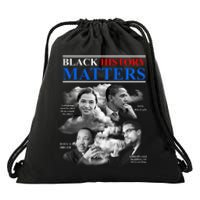 Black History Matters Drawstring Bag