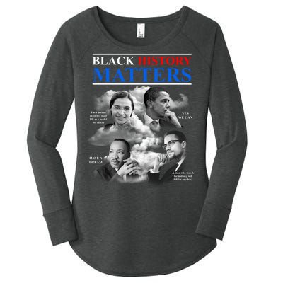 Black History Matters Women's Perfect Tri Tunic Long Sleeve Shirt