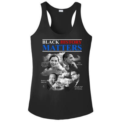 Black History Matters Ladies PosiCharge Competitor Racerback Tank