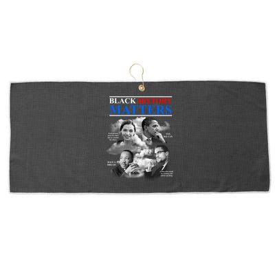 Black History Matters Large Microfiber Waffle Golf Towel