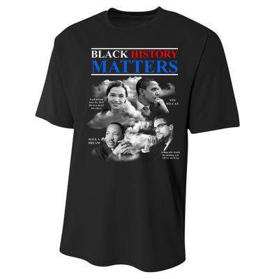 Black History Matters Performance Sprint T-Shirt