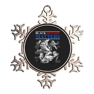 Black History Matters Metallic Star Ornament