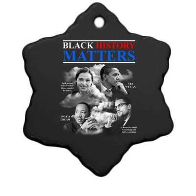 Black History Matters Ceramic Star Ornament