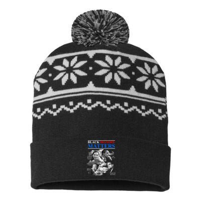 Black History Matters USA-Made Snowflake Beanie