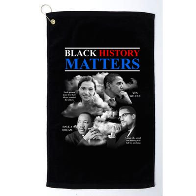 Black History Matters Platinum Collection Golf Towel