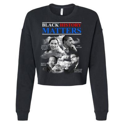 Black History Matters Cropped Pullover Crew