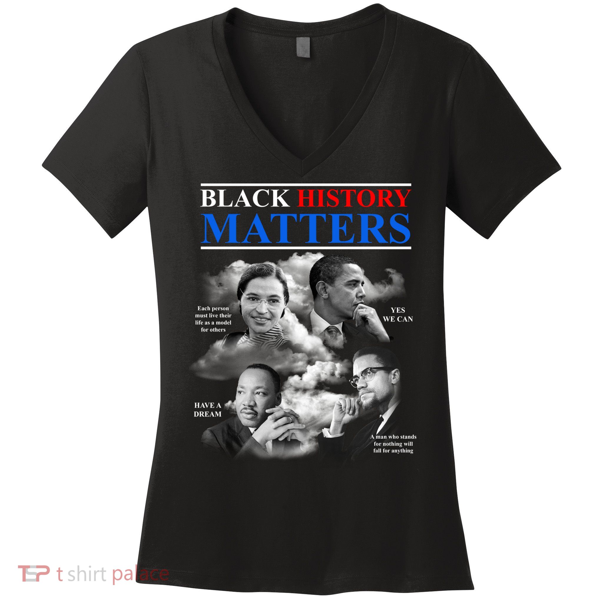Black History Matters Women's V-Neck T-Shirt