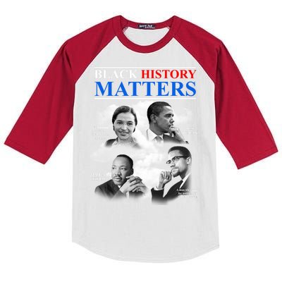 Black History Matters Kids Colorblock Raglan Jersey