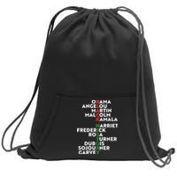 Black History Month 2021 Black History Makers Sweatshirt Cinch Pack Bag