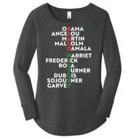 Black History Month 2021 Black History Makers Women's Perfect Tri Tunic Long Sleeve Shirt