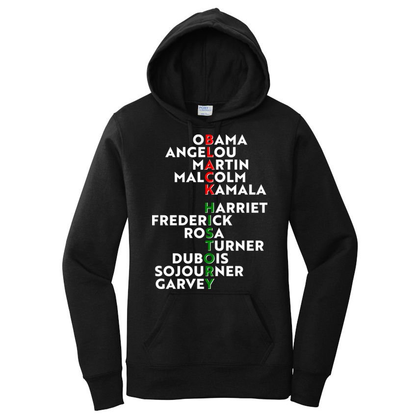 Black History Month 2021 Black History Makers Women's Pullover Hoodie