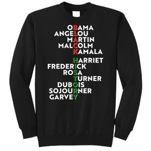 Black History Month 2021 Black History Makers Tall Sweatshirt