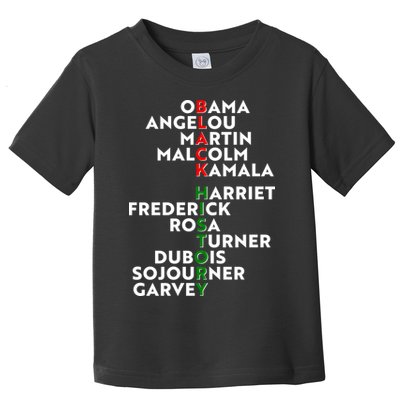 Black History Month 2021 Black History Makers Toddler T-Shirt