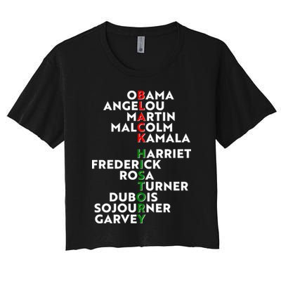 Black History Month 2021 Black History Makers Crop Top