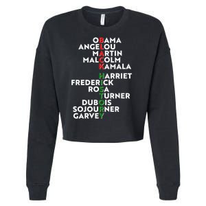 Black History Month 2021 Black History Makers Cropped Pullover Crew