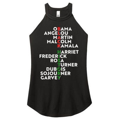 Black History Month 2021 Black History Makers Women's Perfect Tri Rocker Tank