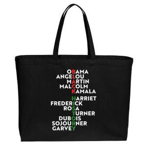 Black History Month 2021 Black History Makers Cotton Canvas Jumbo Tote