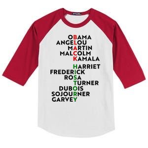 Black History Month 2021 Black History Makers Kids Colorblock Raglan Jersey