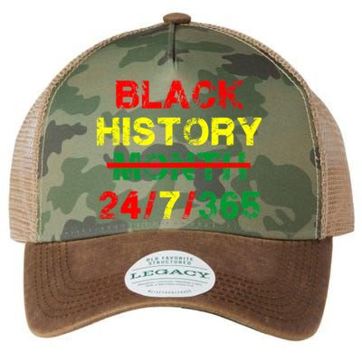 Black History Month 24/7/365 African Melanin Legacy Tie Dye Trucker Hat