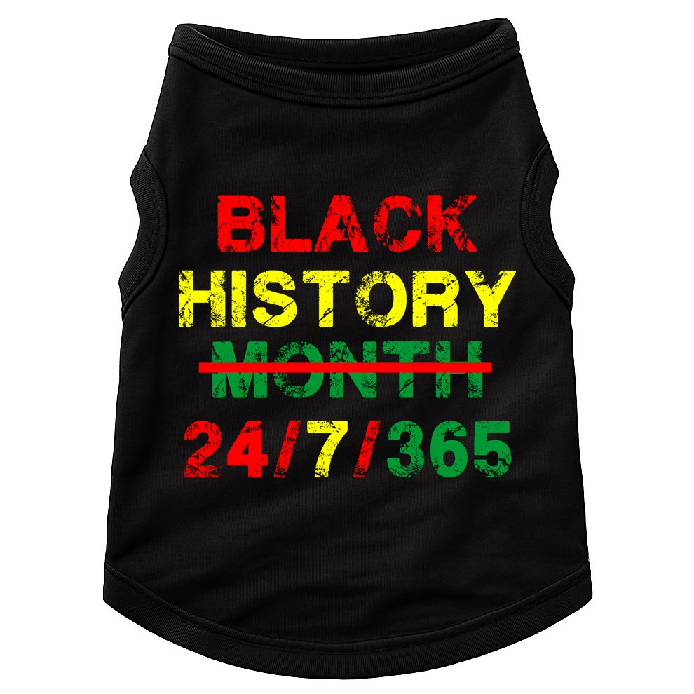Black History Month 24/7/365 African Melanin Doggie Tank