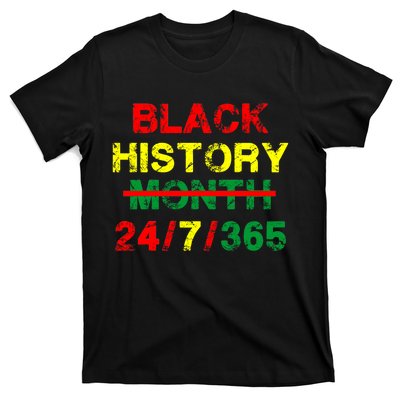 Black History Month 24/7/365 African Melanin T-Shirt