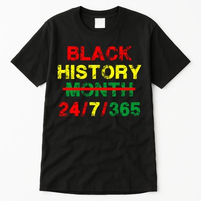 Black History Month 24/7/365 African Melanin Tall T-Shirt