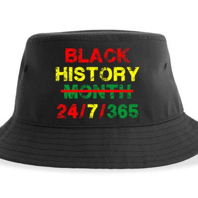 Black History Month 24/7/365 African Melanin Sustainable Bucket Hat