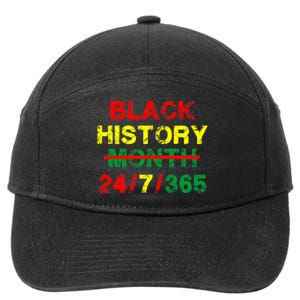 Black History Month 24/7/365 African Melanin 7-Panel Snapback Hat