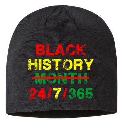 Black History Month 24/7/365 African Melanin Sustainable Beanie