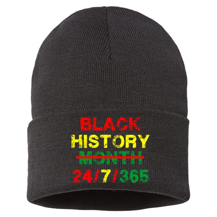 Black History Month 24/7/365 African Melanin Sustainable Knit Beanie