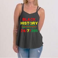 Black History Month 24/7/365 African Melanin Women's Strappy Tank