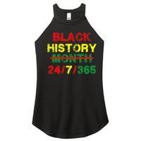 Black History Month 24/7/365 African Melanin Women's Perfect Tri Rocker Tank