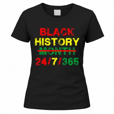 Black History Month 24/7/365 African Melanin Women's T-Shirt