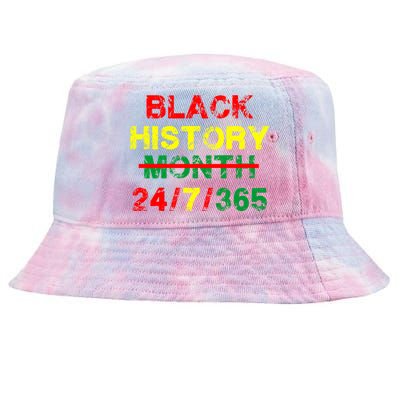 Black History Month 24/7/365 African Melanin Tie-Dyed Bucket Hat