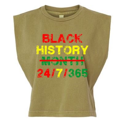 Black History Month 24/7/365 African Melanin Garment-Dyed Women's Muscle Tee