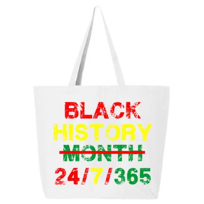 Black History Month 24/7/365 African Melanin 25L Jumbo Tote