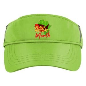 Black History Month Africa Adult Drive Performance Visor