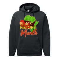 Black History Month Africa Performance Fleece Hoodie