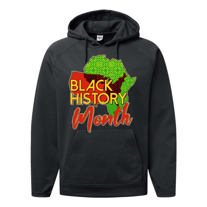 Black History Month Africa Performance Fleece Hoodie